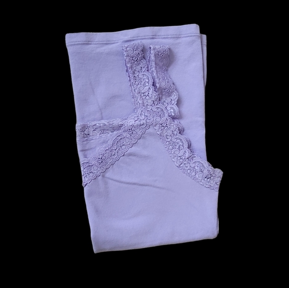 SALE 3 for $15 Size S Steve Lilac Purple Tank with Lace V Neck - Picture 3 of 5